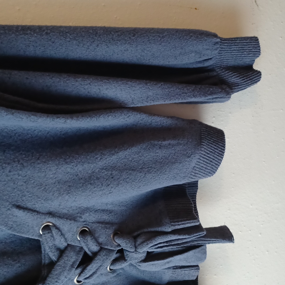 NWT Olive+Oak Blue Tie Sweater Size S - Picture 7 of 8